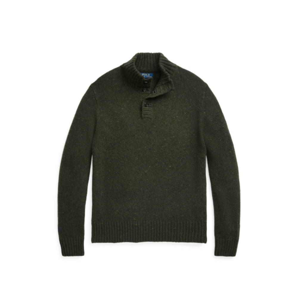 Wool-Blend Mockneck Sweater